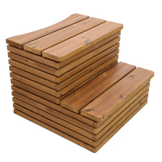 Luxus Treppe Thermoholz