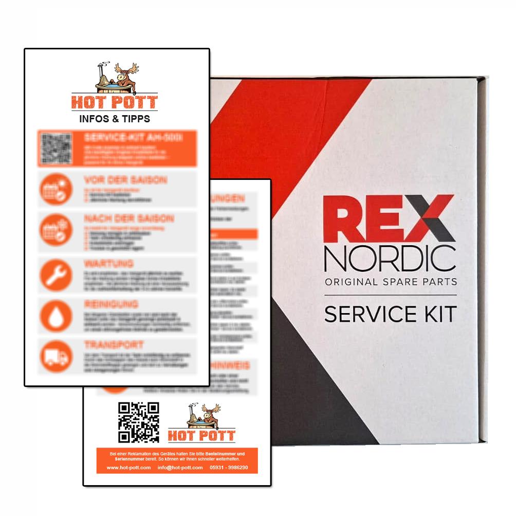 AIRREX Service-Kit AH-500i inkl. Info & Tipps Aufkleber für AH-500i