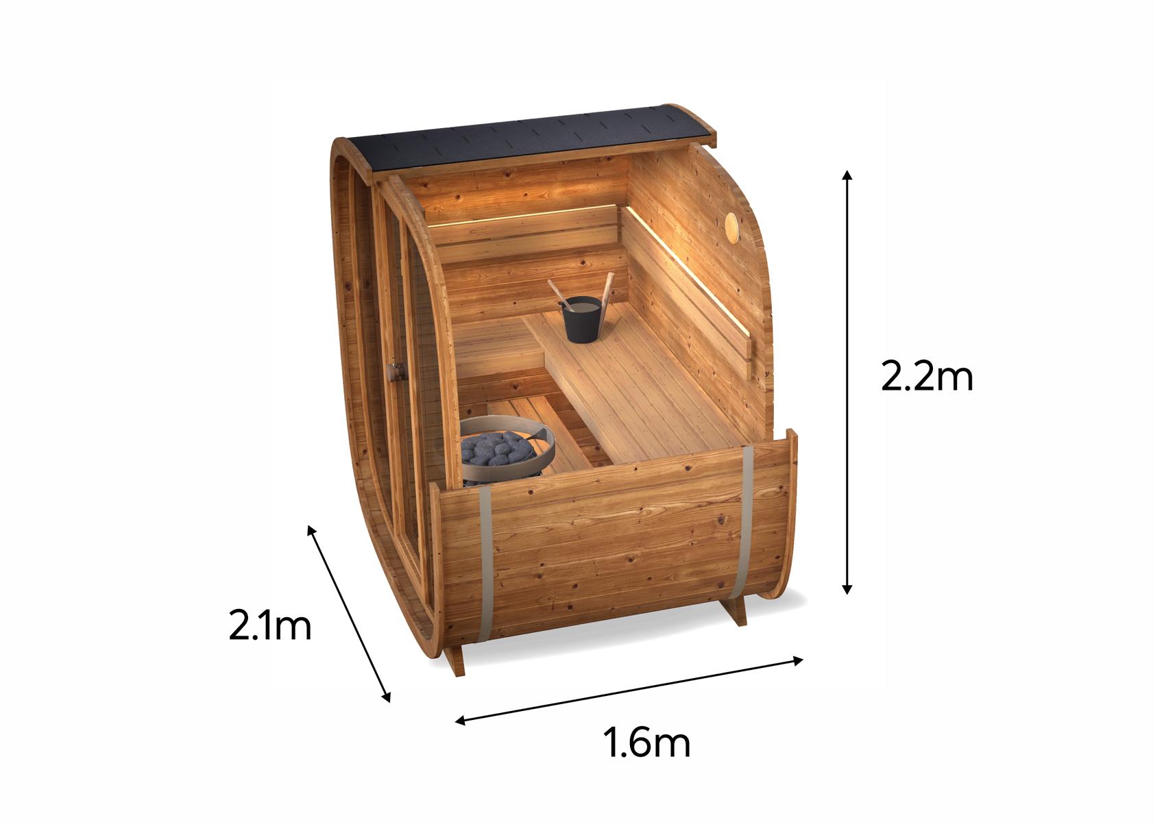 Thermoholz Gartensauna - Dice Blanco