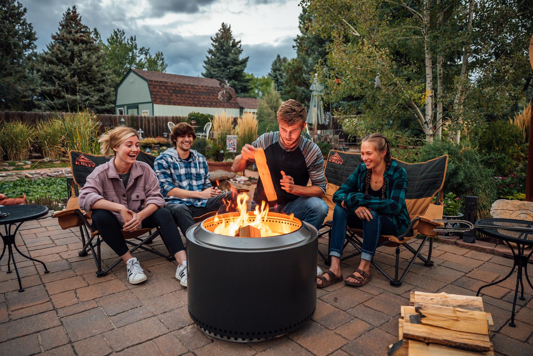Solo Stove Fire Pit Yukon 2.0 mit Standfuß - Ash - Feuerschale - Feuerstelle - Feuertonne