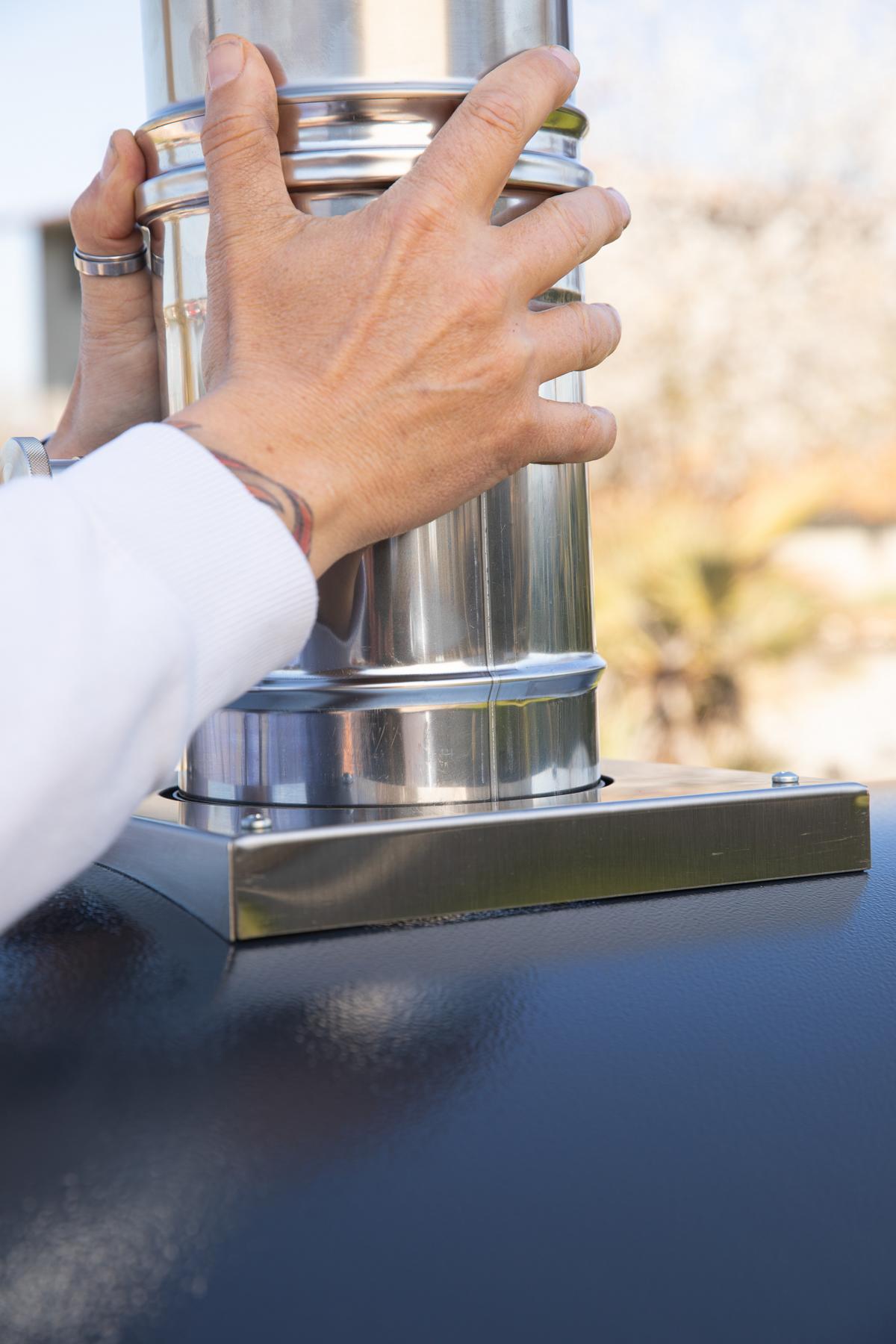 Alfa Forni Drosselklappe Ø 150 mm Butterfly Valve für 3, 4 und 5 Pizze - Gas