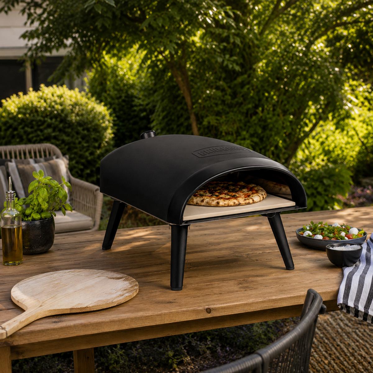 Grill Guru Gas - Pizzaofen schwarz