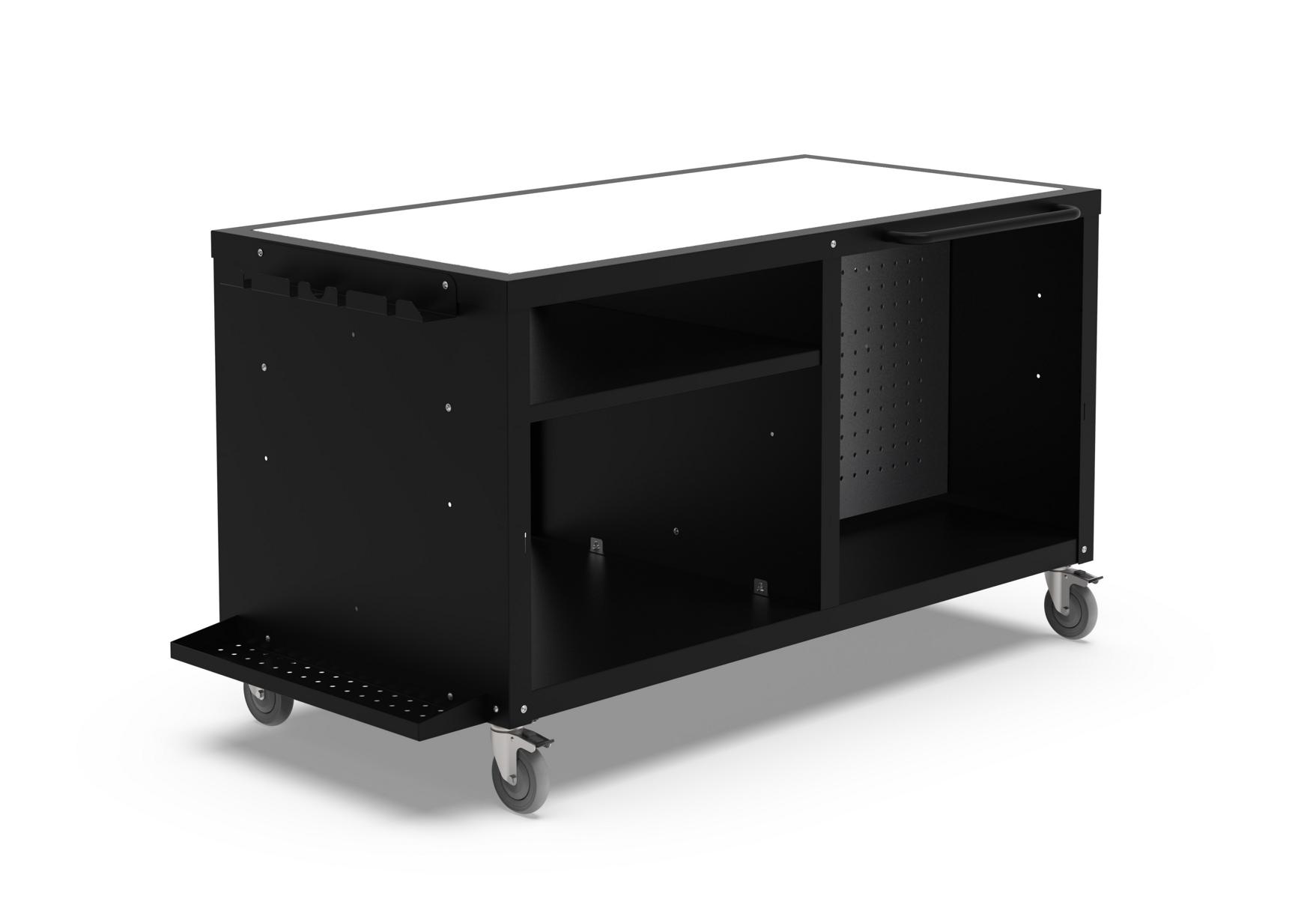 Alfa Cooking Station 160 mit Arbeitsplatte in Corian weiß