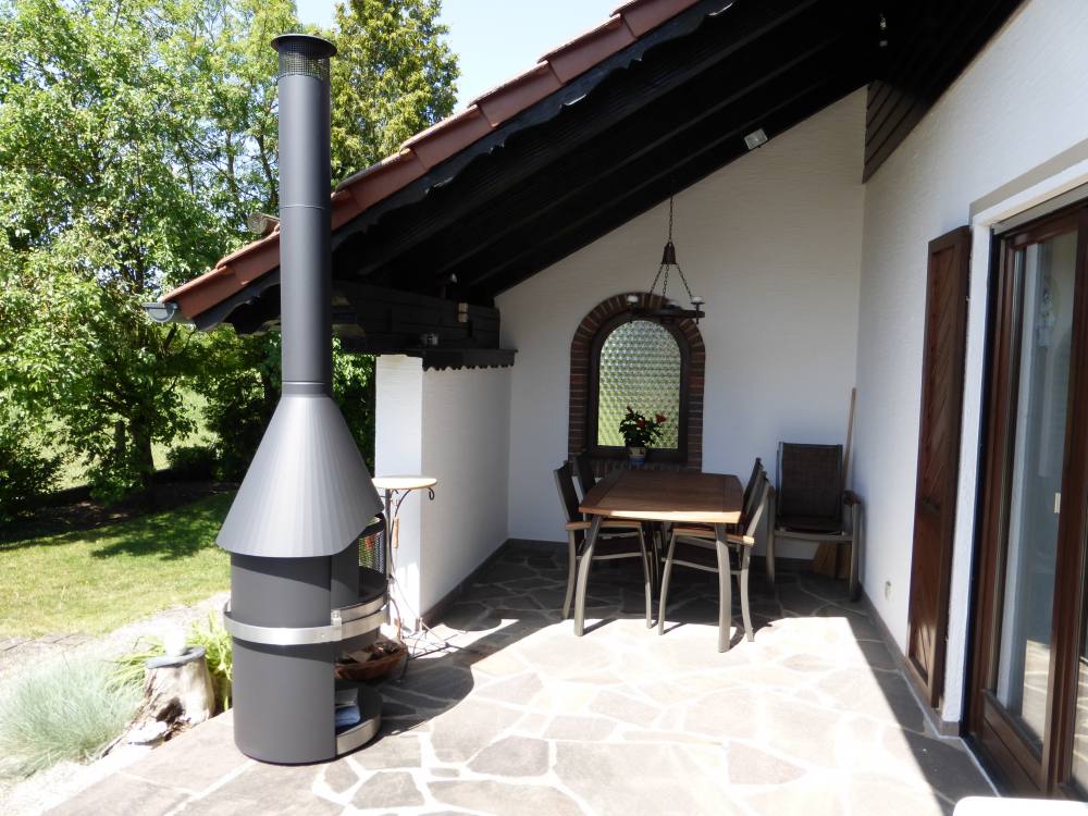 HERMAPRO 1 m Schornstein Verlängerung für Vario 80 - Grau