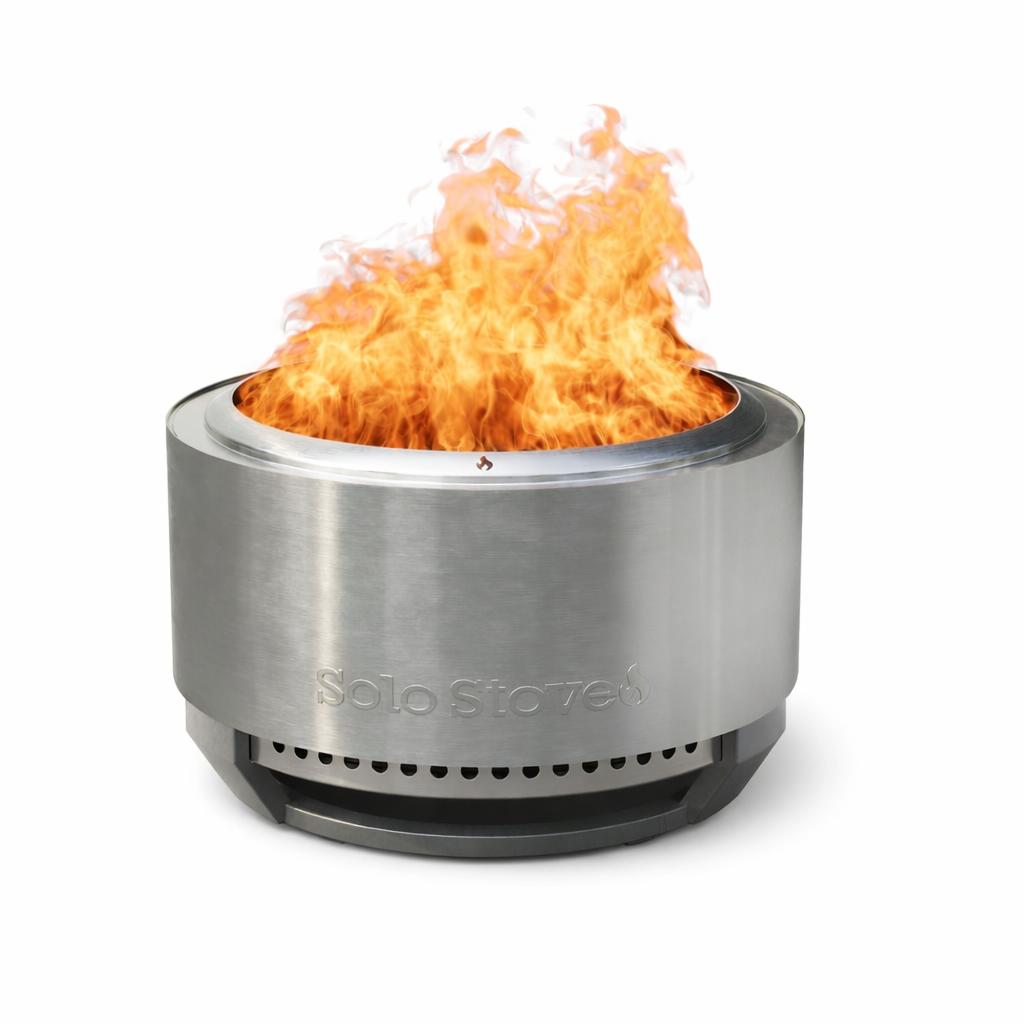 Solo Stove Fire Pit Summit 24" mit Standfuß - Stainless Steel - Feuerschale - Feuerstelle - Feuertonne