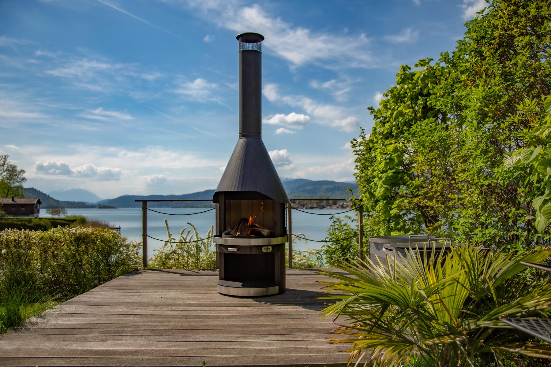 HERMAPRO Gartenkamin & Grill Vario 70