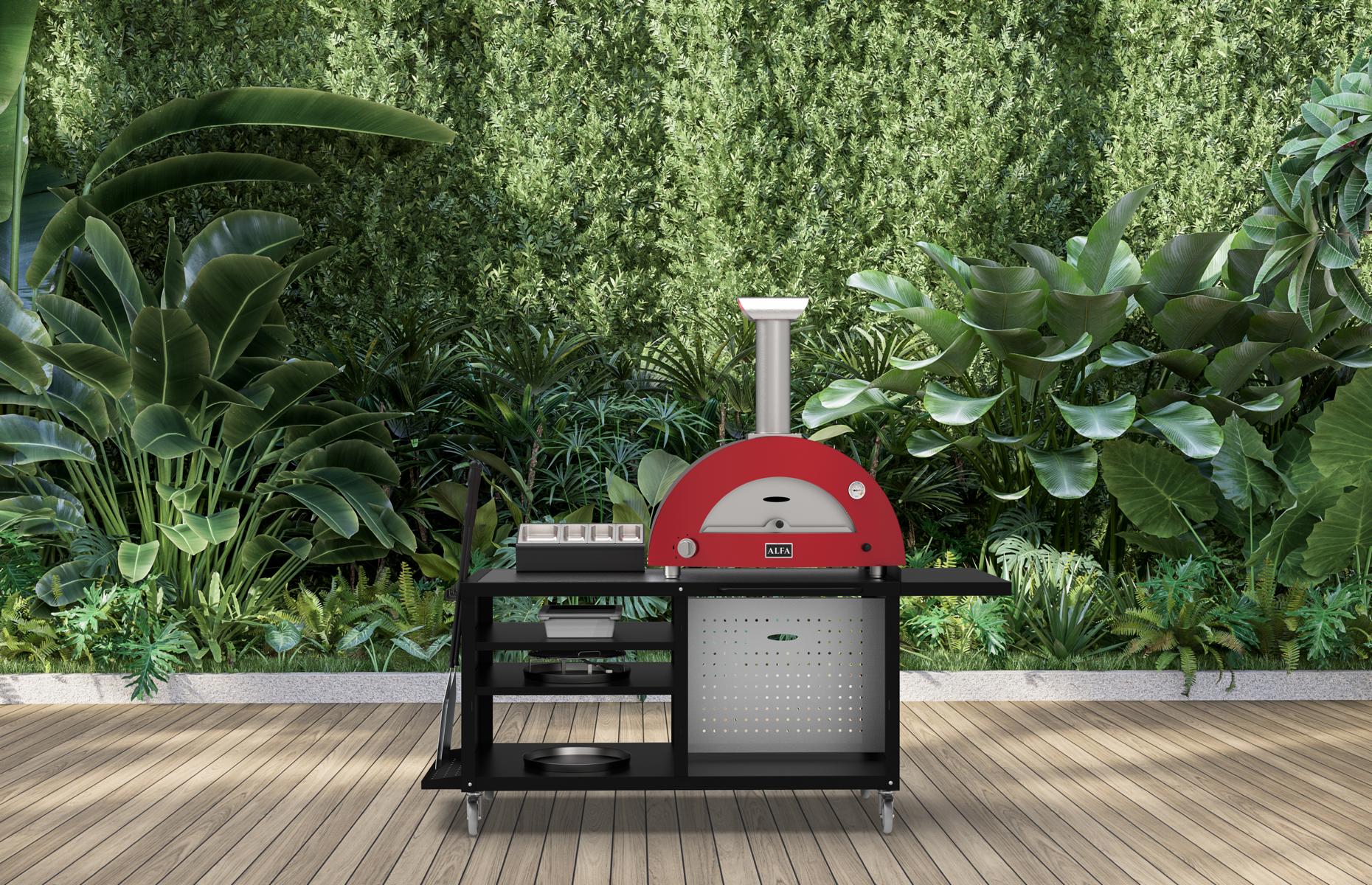 Alfa Cooking Station 160 mit Edelstahlplatte