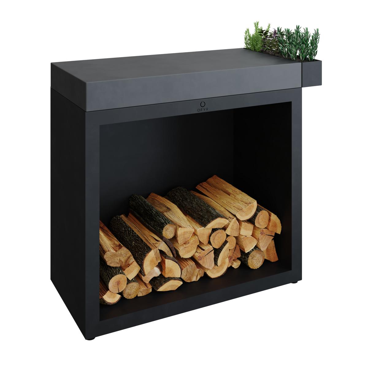 OFYR Butcher Block Storage 90 Black Keramik Dunkelgrau