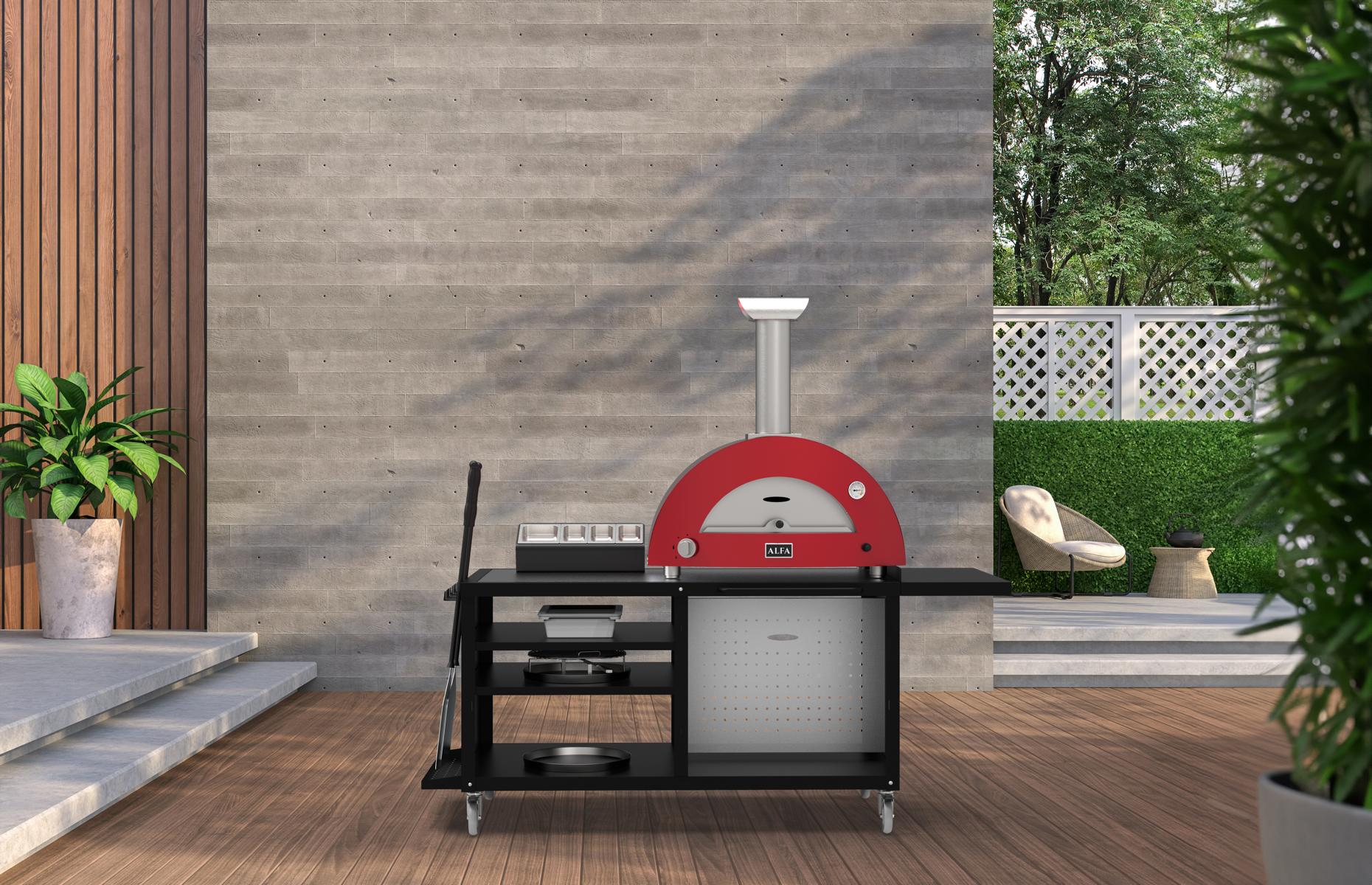 Alfa Cooking Station 160 mit Edelstahlplatte