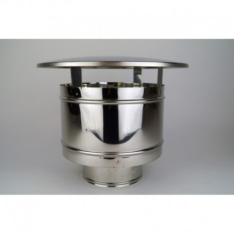 Edelstahl Regenkappe - doppelwandig - (Braai)