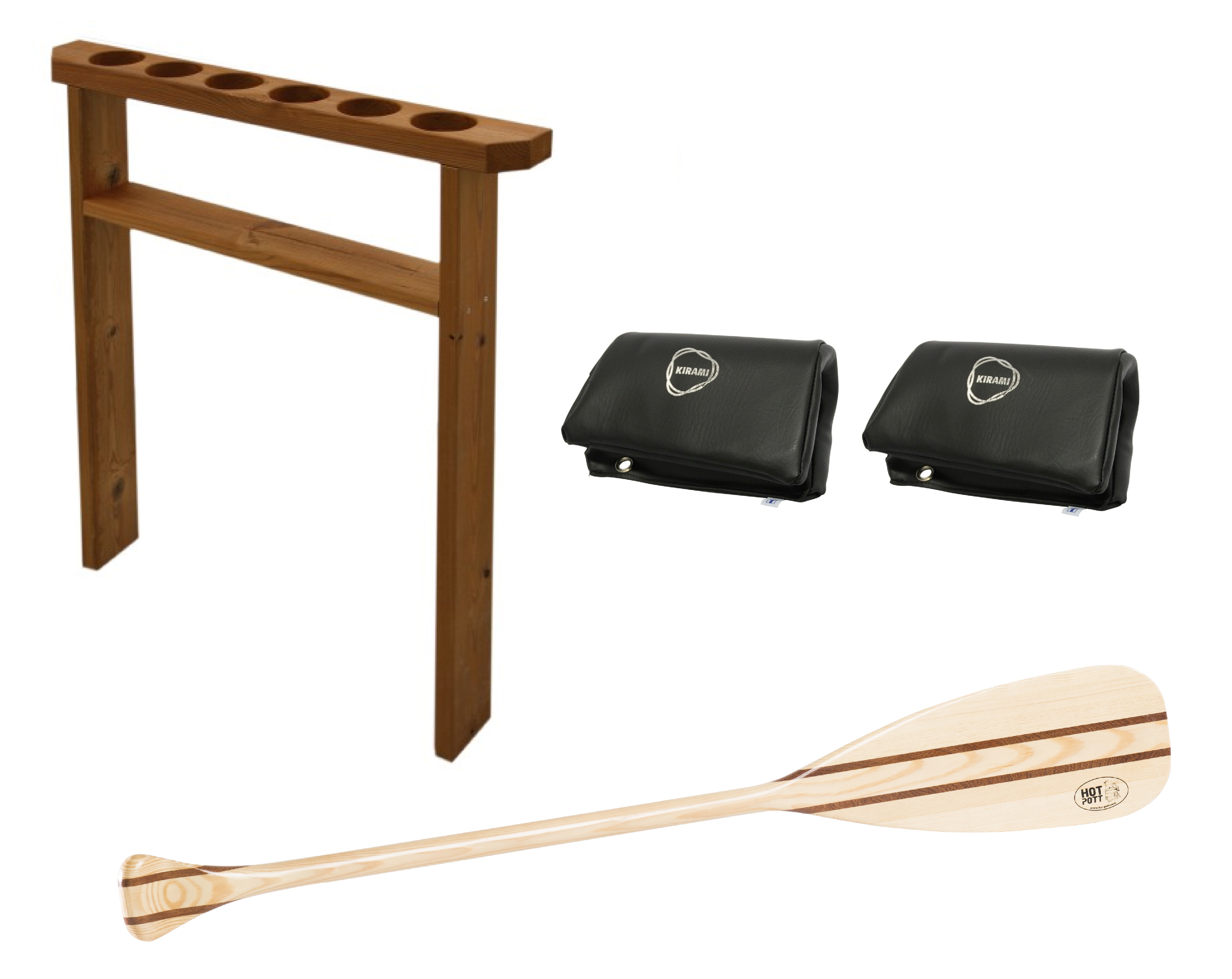 Getränkehalter, Paddel & 2 Nackenkissen