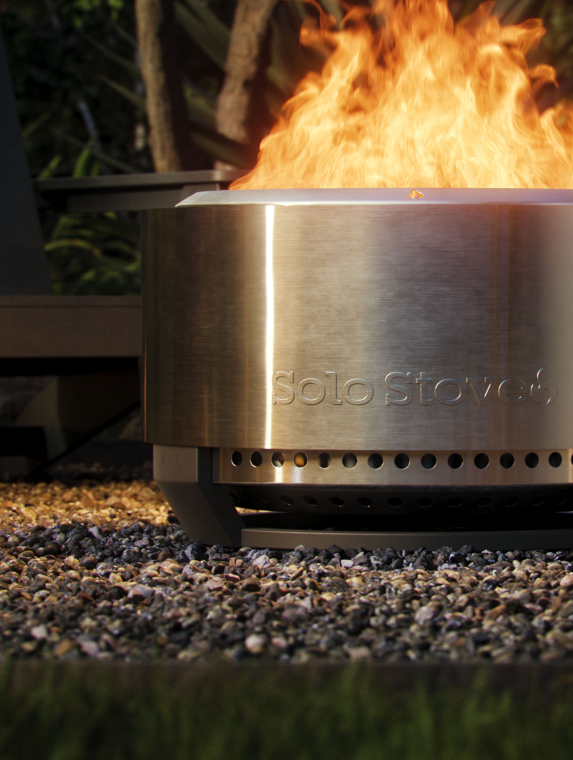 Solo Stove Fire Pit Summit 19,5" mit Standfuß - Stainless Steel - Feuerschale - Feuerstelle - Feuertonne