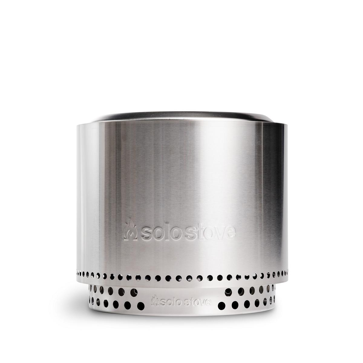 Bundle - Solo Stove Bonfire 2.0 Stainless Steel mit Standfuß + Deckel + 1 kg Firestarter Feuerschale