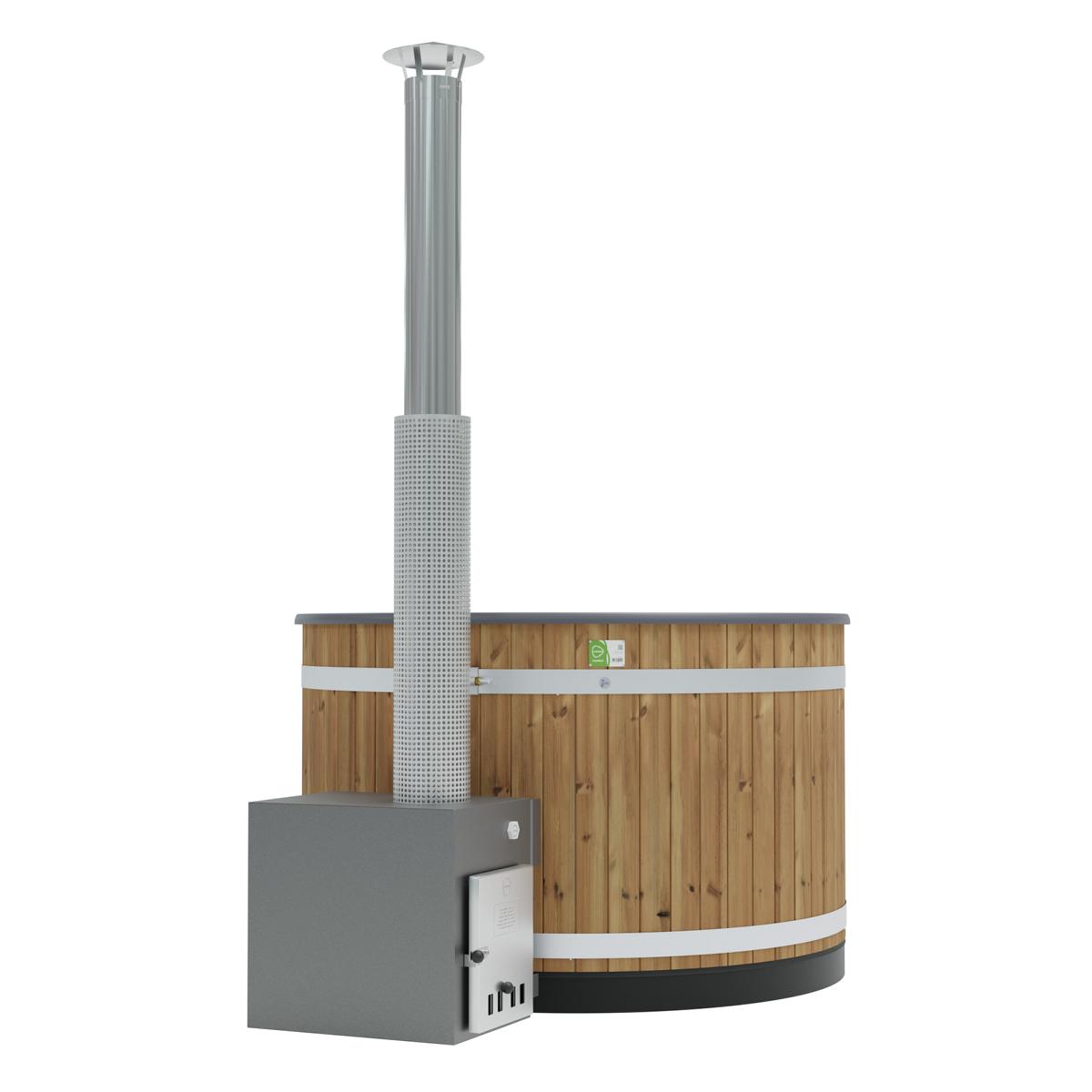 Kunststoff Badefass Steady M (Ø 170 cm) Thermoholz