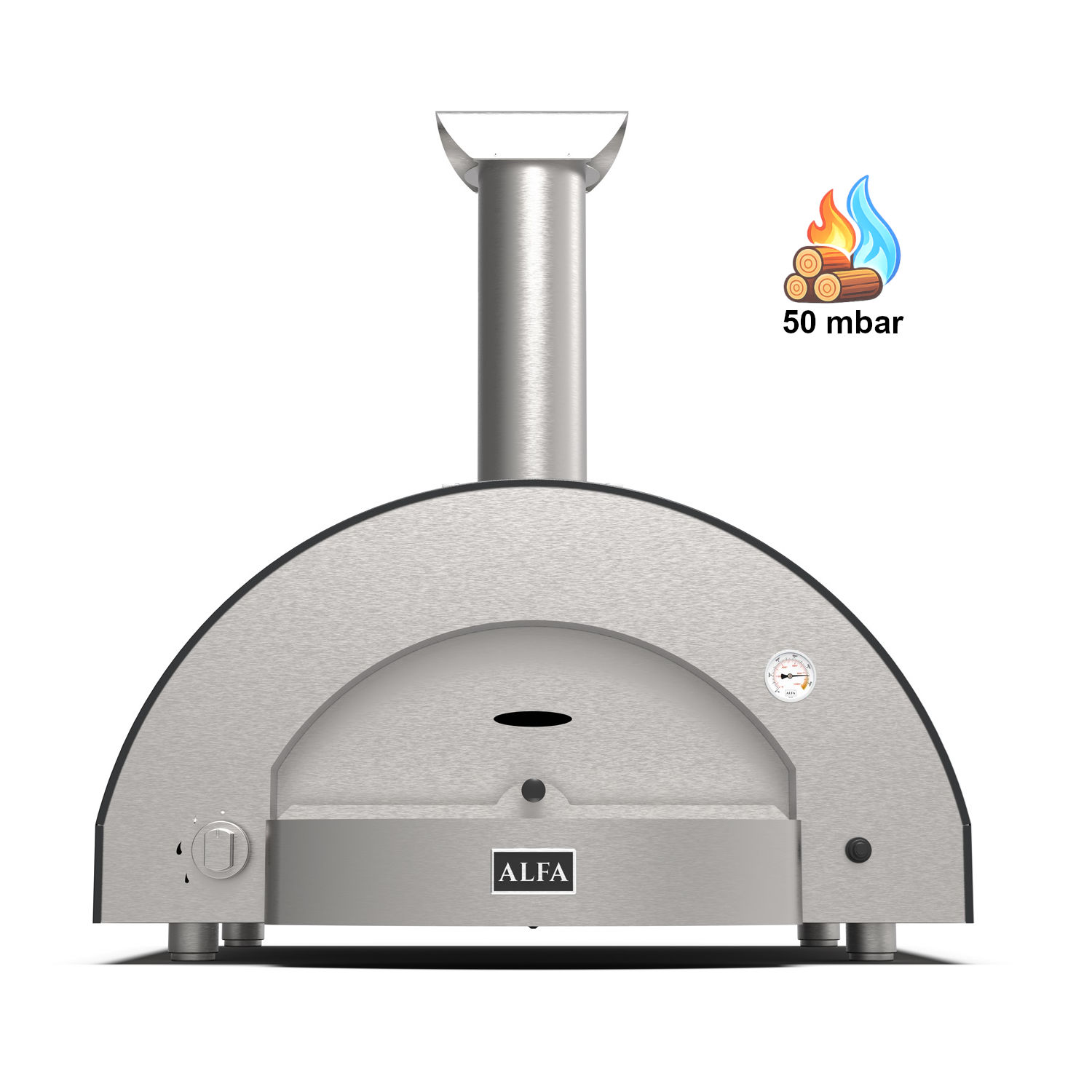 Alfa Hybrid - Pizzaofen CLASSICO - 4 Pizze
