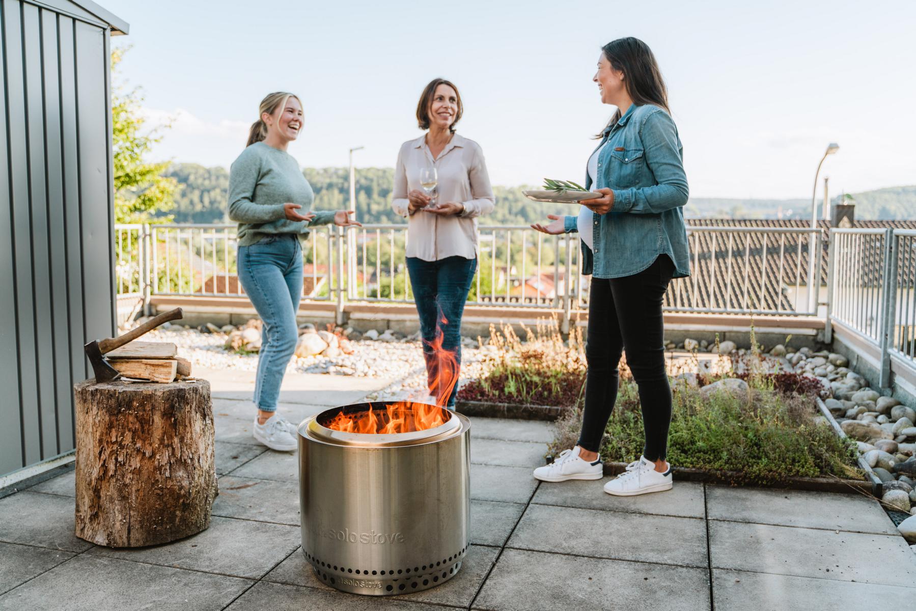 Solo Stove Fire Pit Bonfire 2.0 mit Standfuß - Stainless Steel - Feuerschale - Feuerstelle - Feuertonne