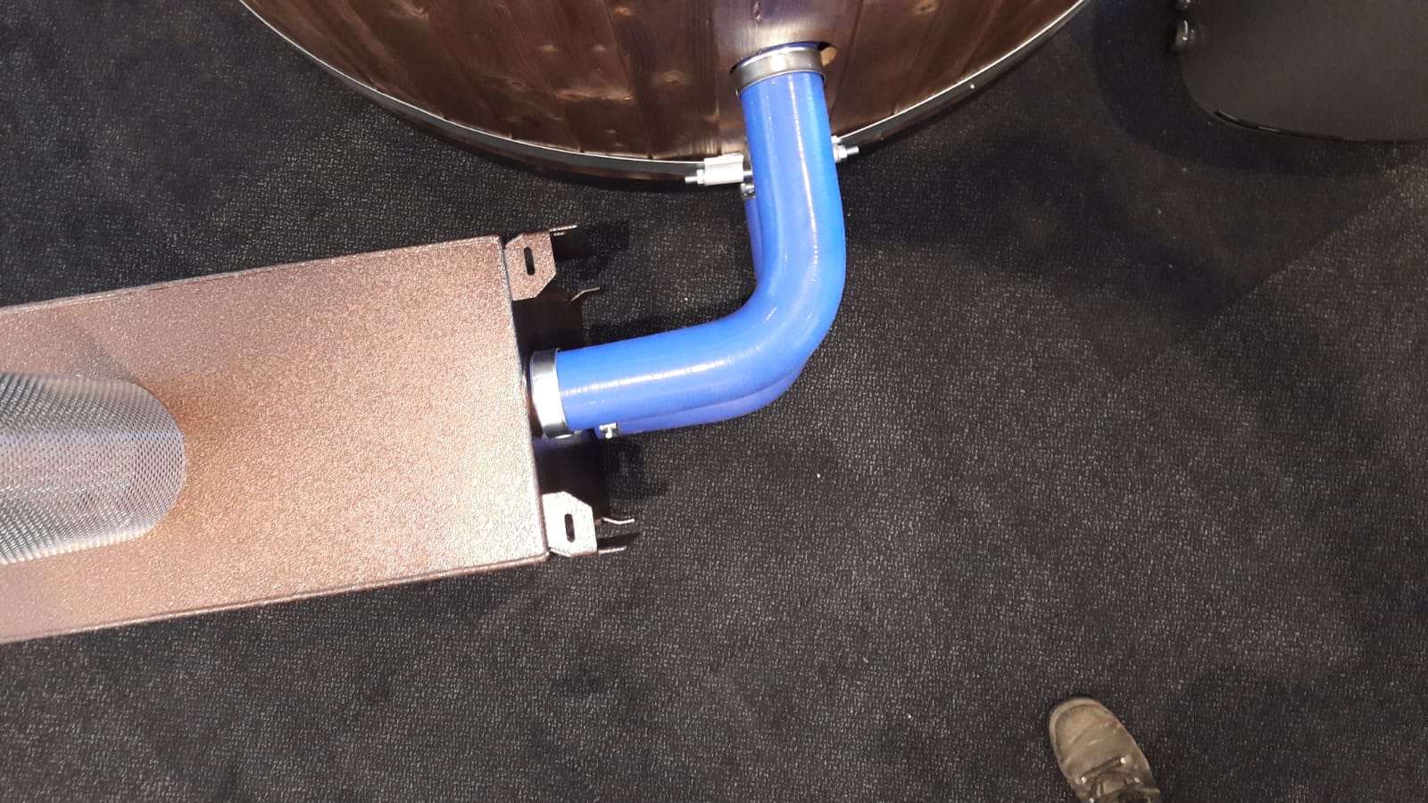 Set Anschlußwinkel für Außenofen 90°