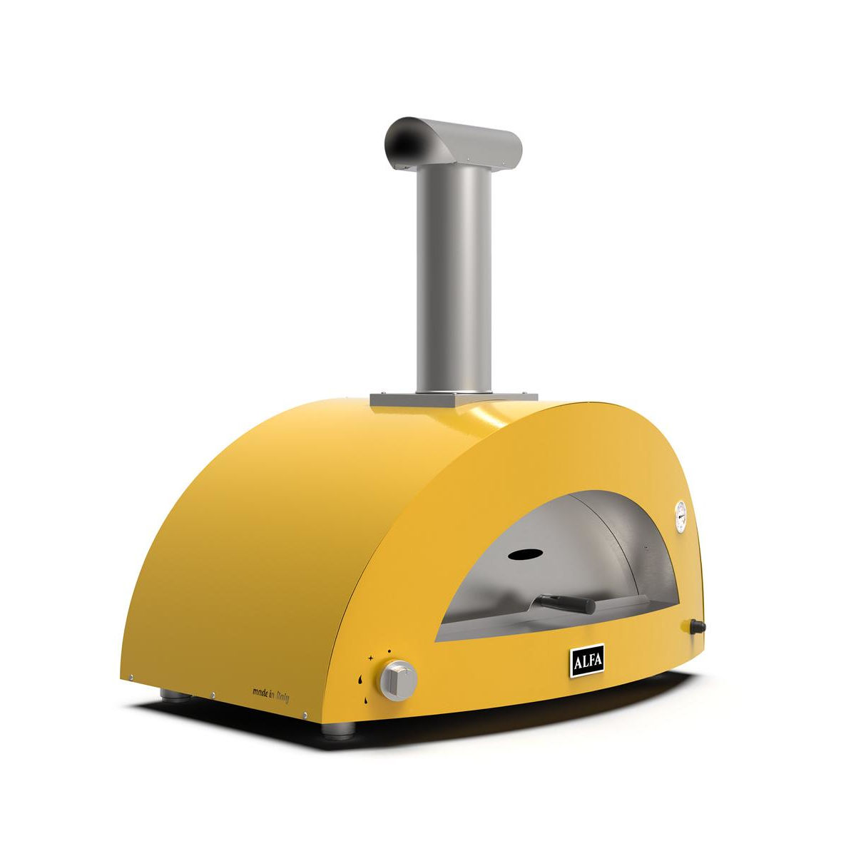 Ausstellungsstück Alfa Hybrid Pizzaofen MODERNO 3 Pizze Fire Yellow