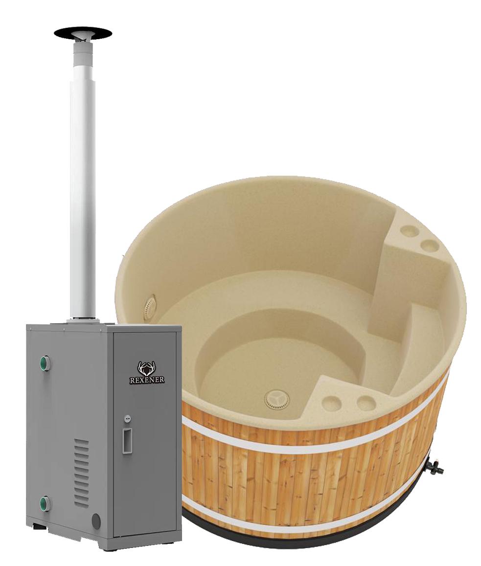 Hottub Family M (Ø 170 cm) mit Rexener Bioheater - Aktionspaket