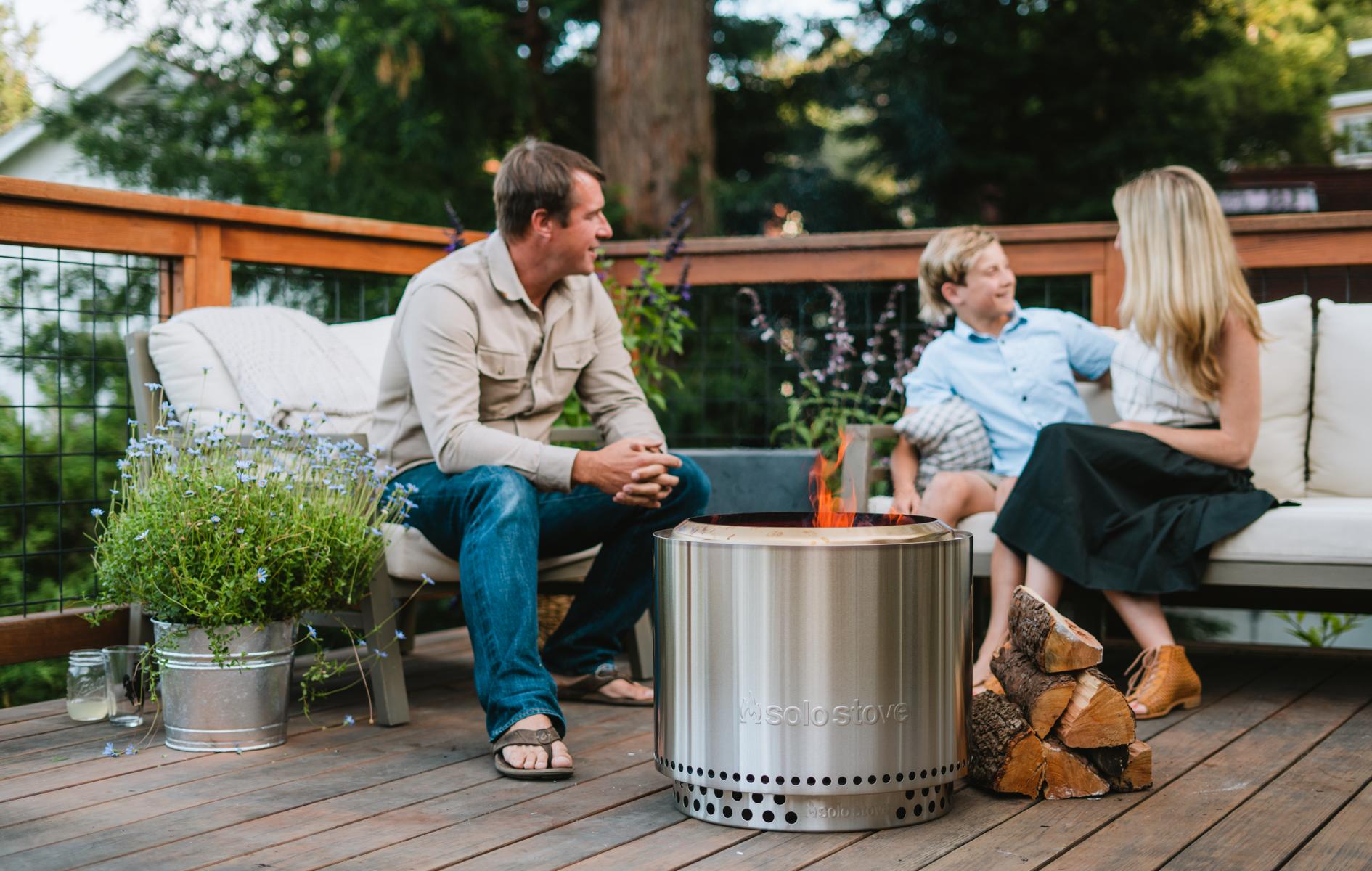 Solo Stove Fire Pit Bonfire 2.0 mit Standfuß - Stainless Steel - Feuerschale - Feuerstelle - Feuertonne