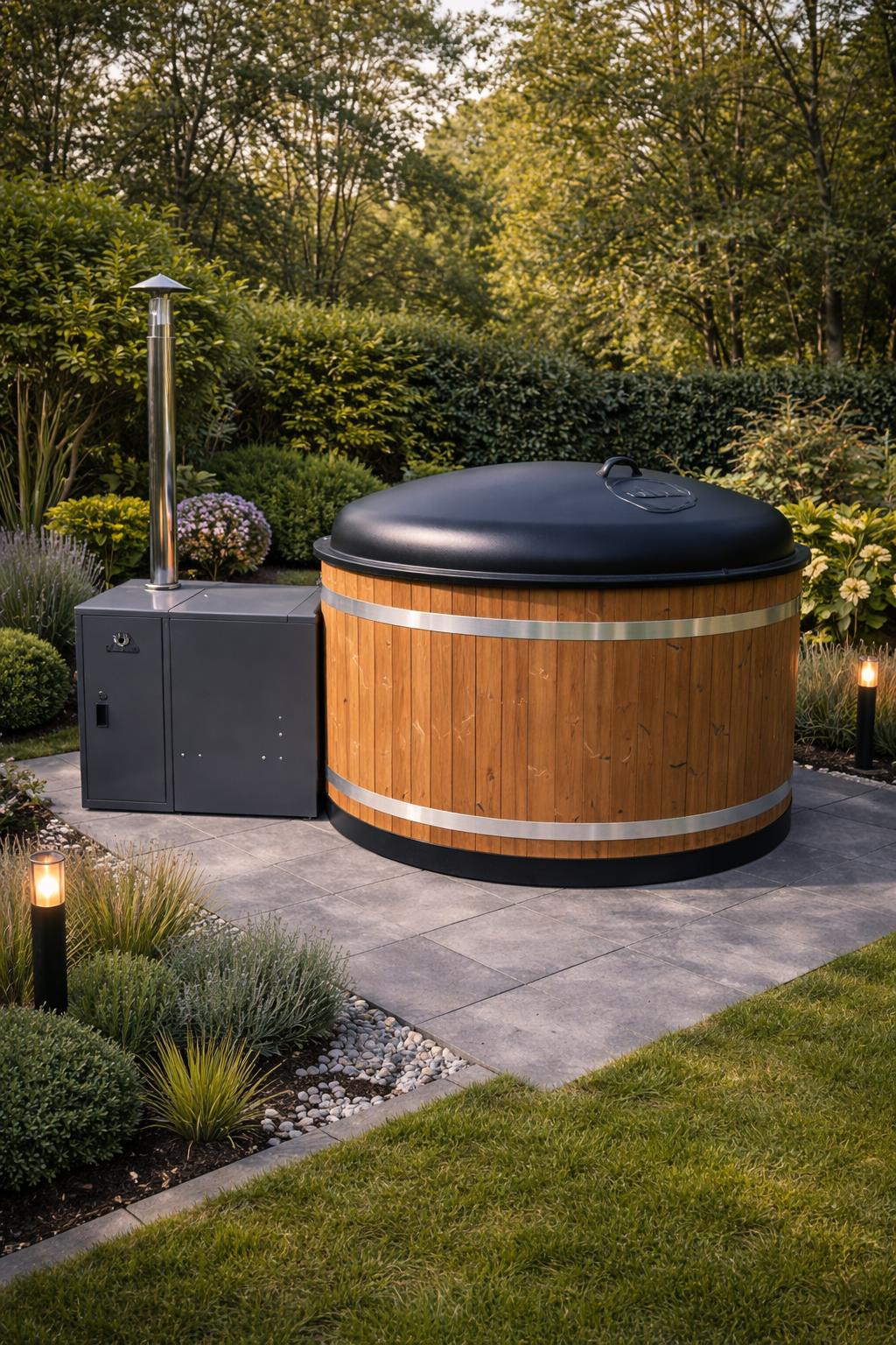 Hottub Family M (Ø 170 cm) mit Rexener Bioheater - Aktionspaket