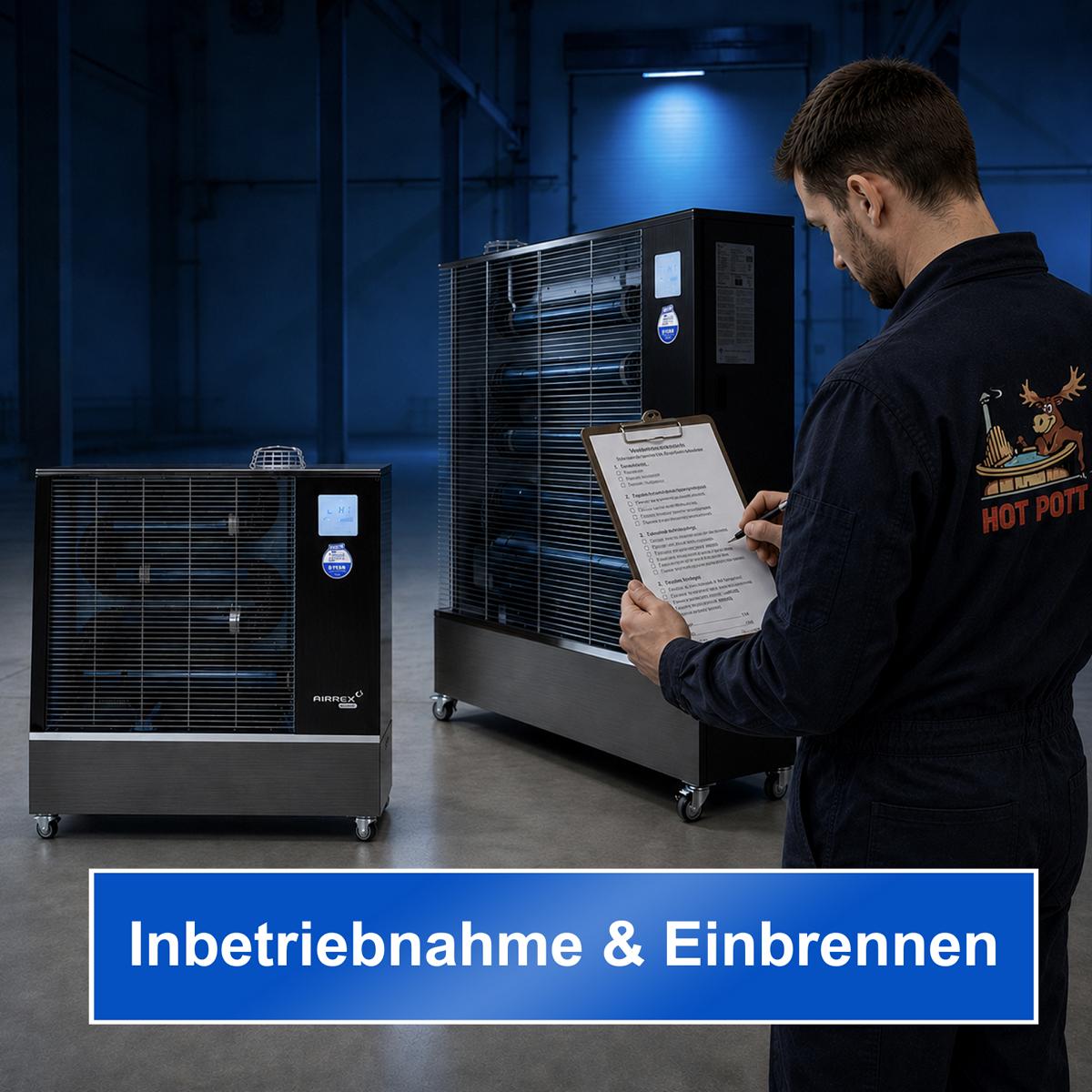 Erstinbetriebnahme & Einbrennservice für AIRREX Hallenheizungen