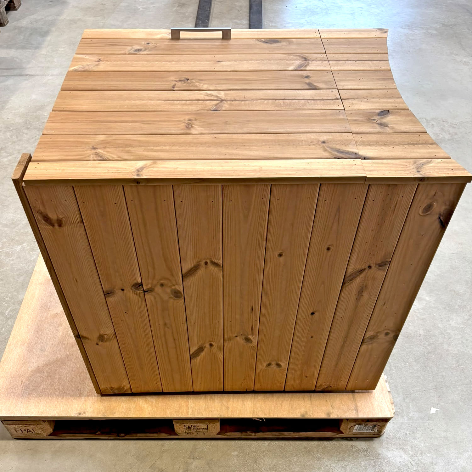 Einzelstück Thermoholz Technikbox für Rexener Bioheater PR 200