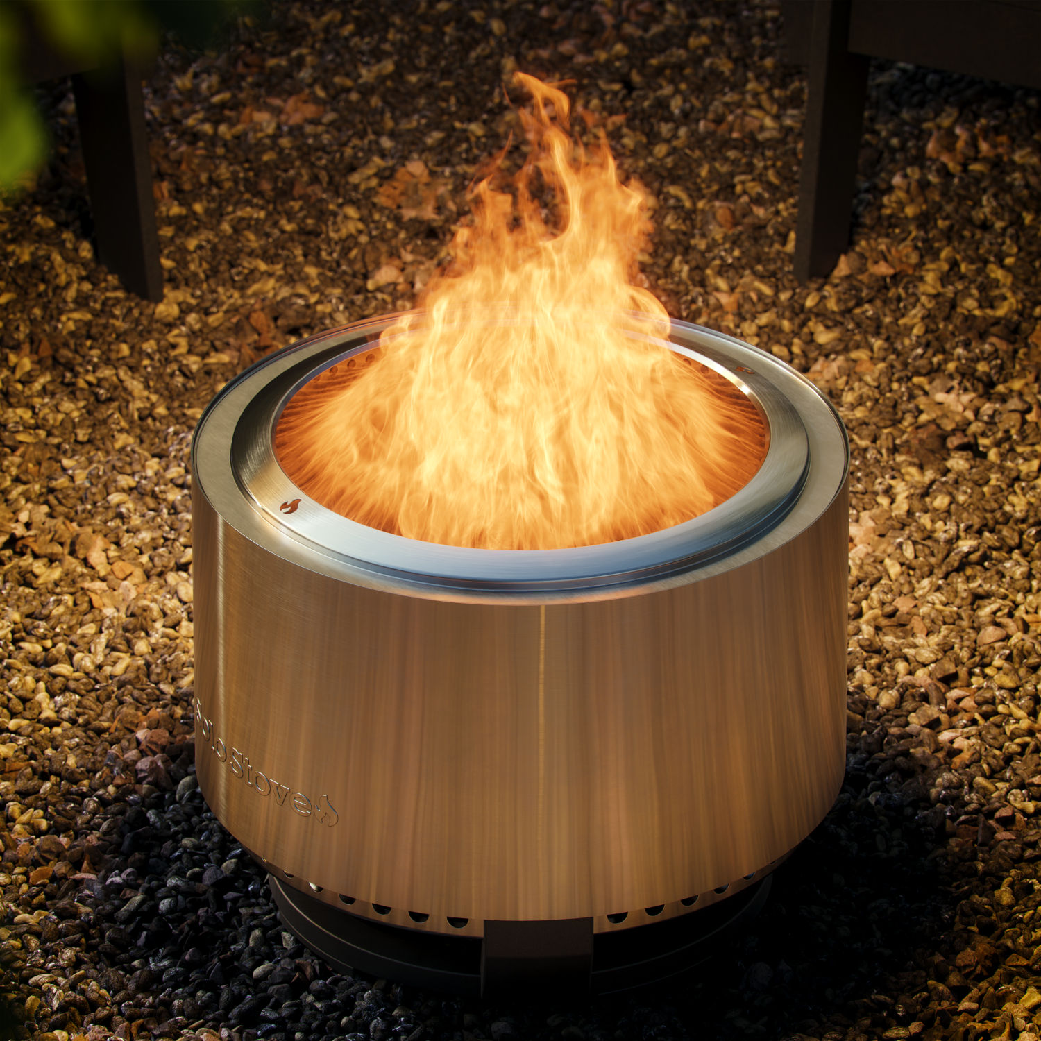 Solo Stove Fire Pit Summit 19,5" mit Standfuß - Stainless Steel - Feuerschale - Feuerstelle - Feuertonne