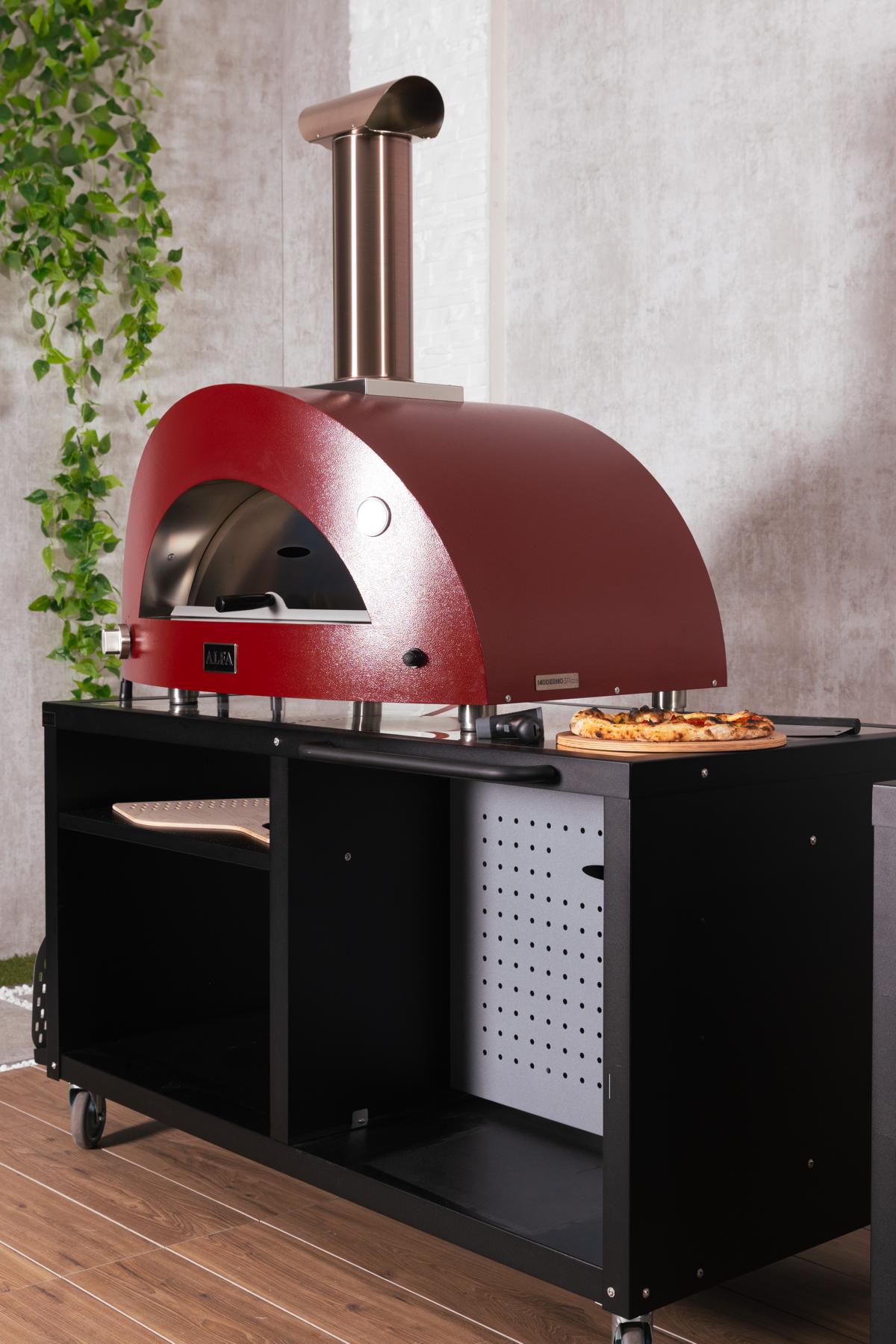Alfa Cooking Station 160 mit Edelstahlplatte