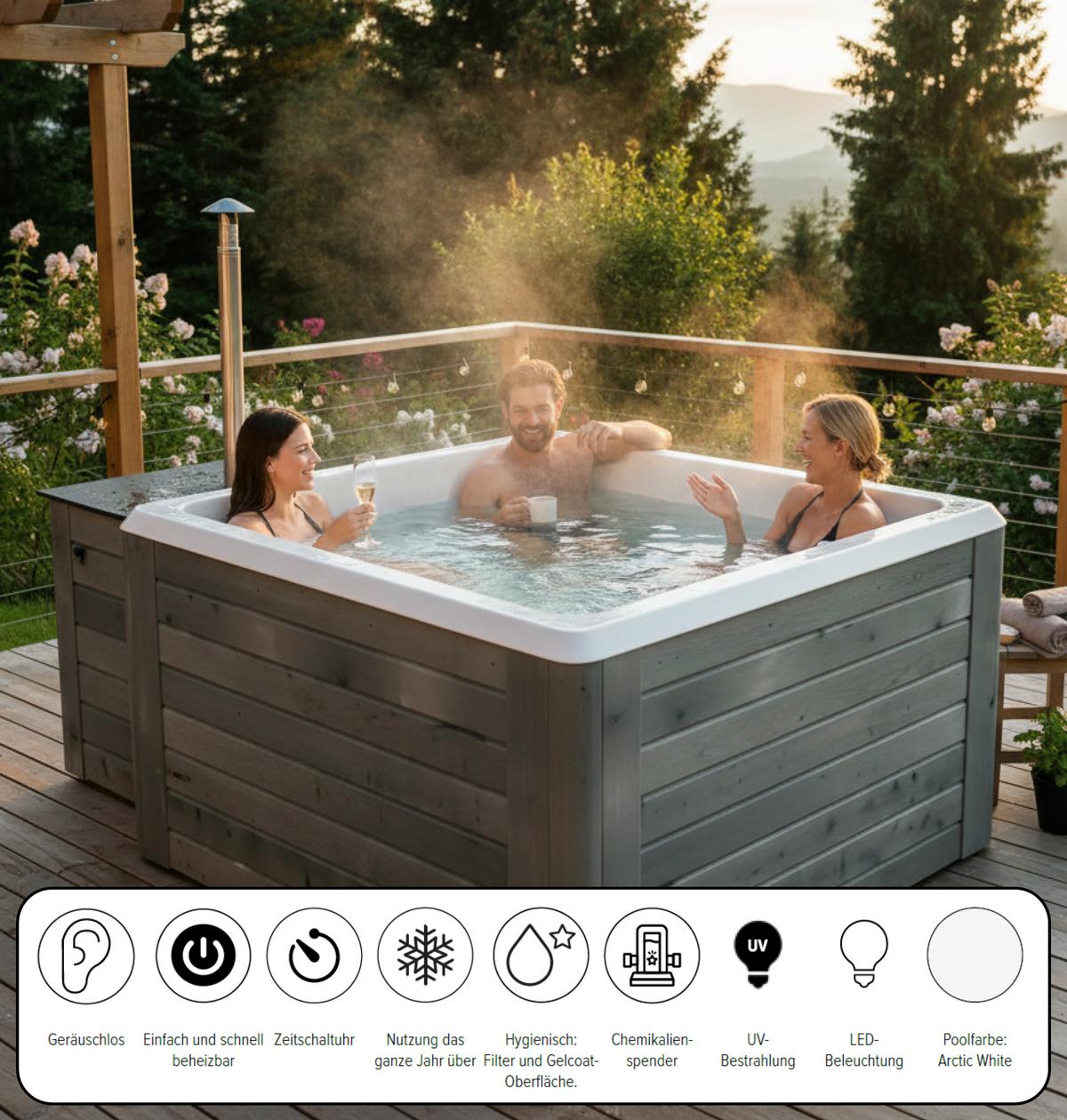REXENER Aurora Premium Hot Tub mit Bioheater