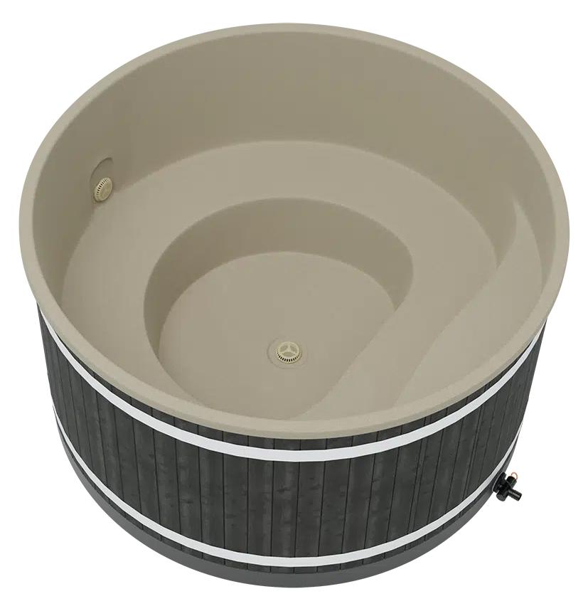 Kunststoff Badefass Family L (Ø 200 cm) mit Rexener Bioheater