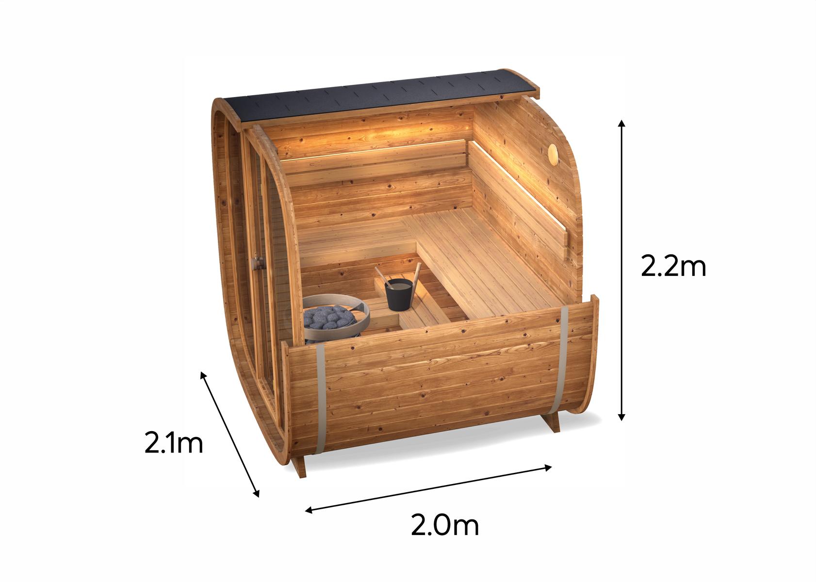 Thermoholz Gartensauna - Dice Blanco